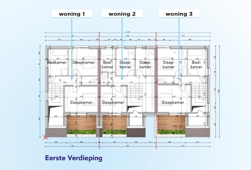 locatie 3 woningen